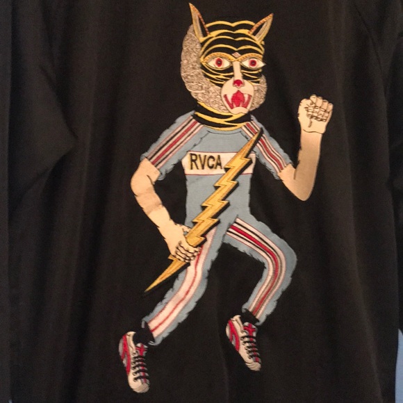 RVCA Embroidered Track Jacket - Picture 4 of 7